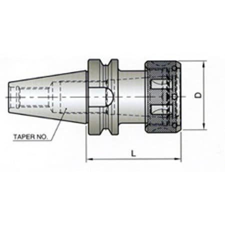 Yg-1 Tool Bt50 100Tg Collet Chuck-Extended OI314